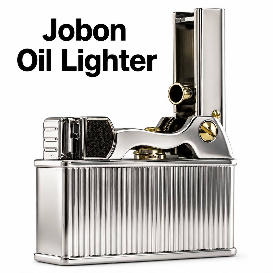 Jobon ZB612-S Silver Oil Lighter available from Brown Bear Brisbane