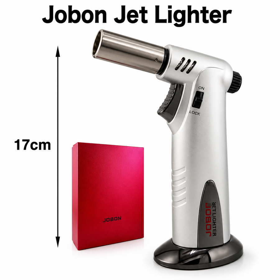 Jobon ZB580 Silver Large Jet Flame available from Brown Bear Brisbane