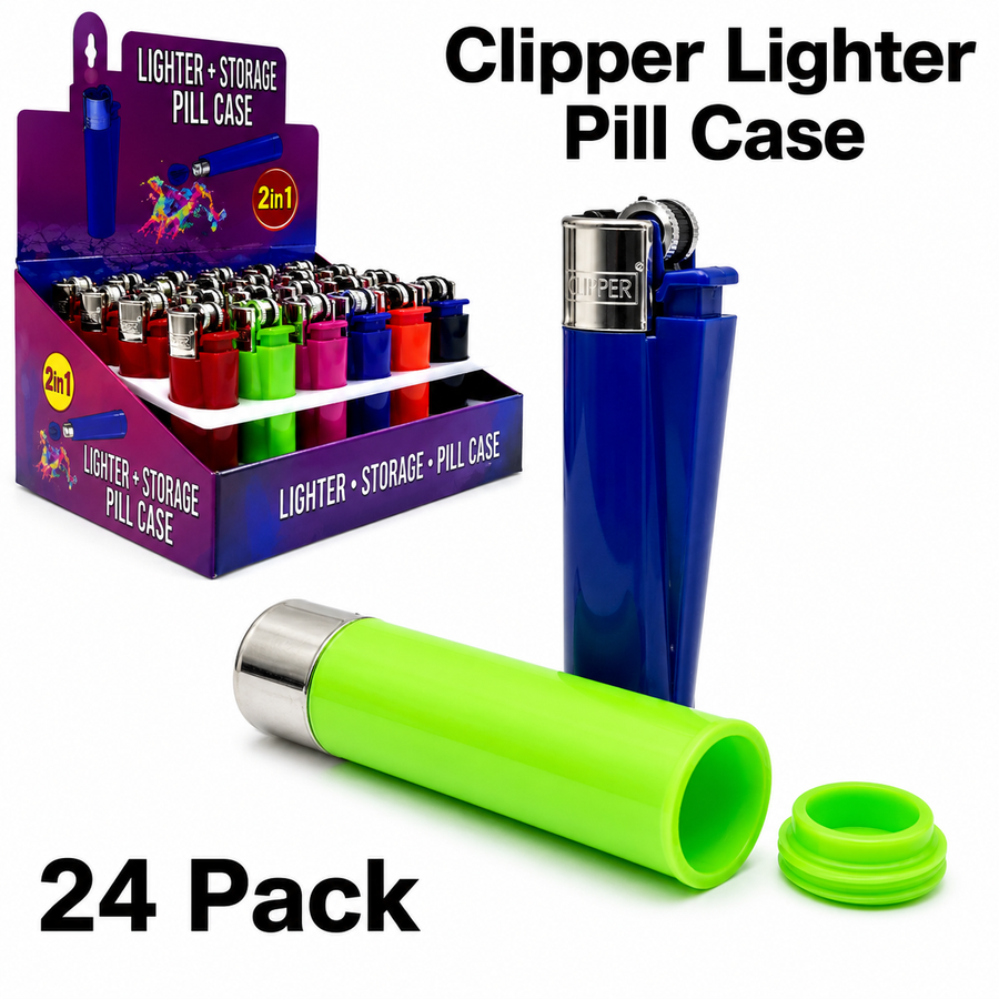 Stash Clipper Lighter Pill Case available from Brown Bear Brisbane