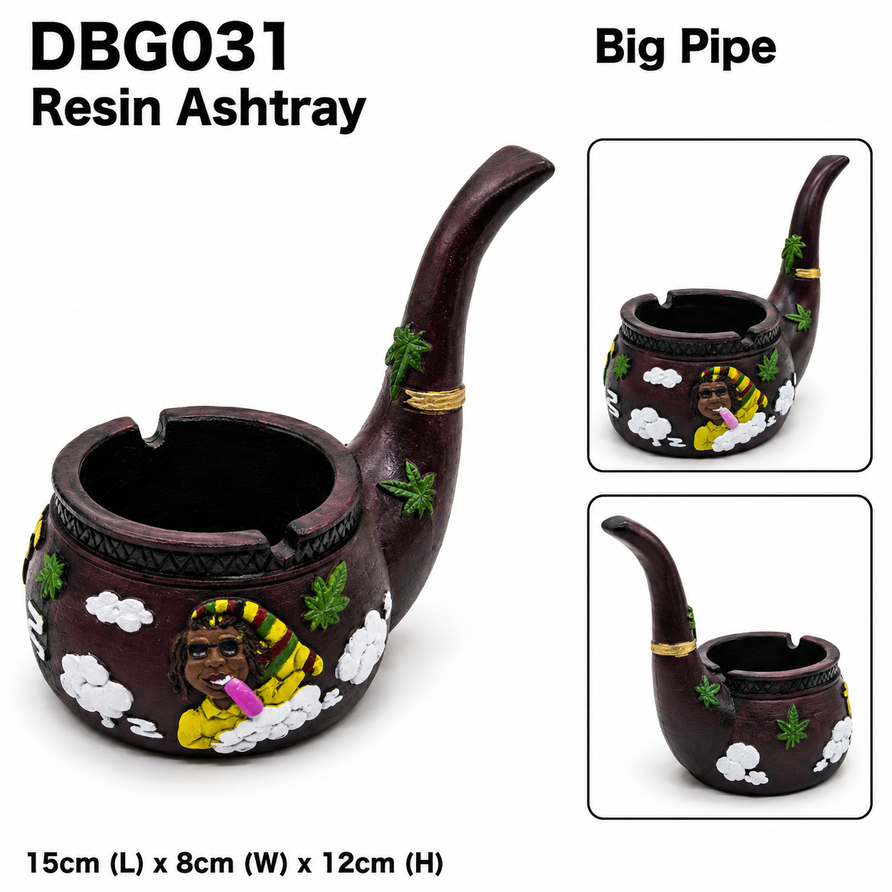 Ashtray DBG-31 Big Pipe Bob available from Brown Bear Brisbane