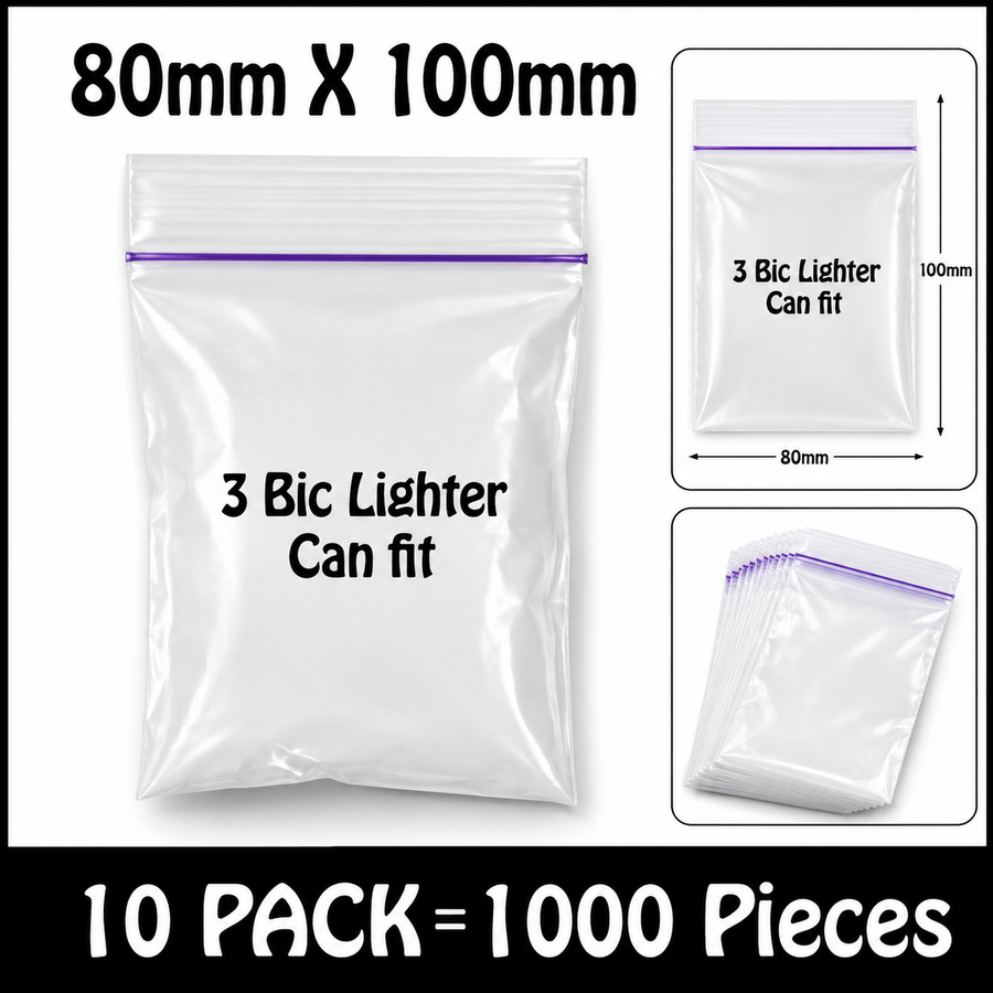 Ziplock Apple Bag 3040 - 80x100mm available from Brown Bear Brisbane
