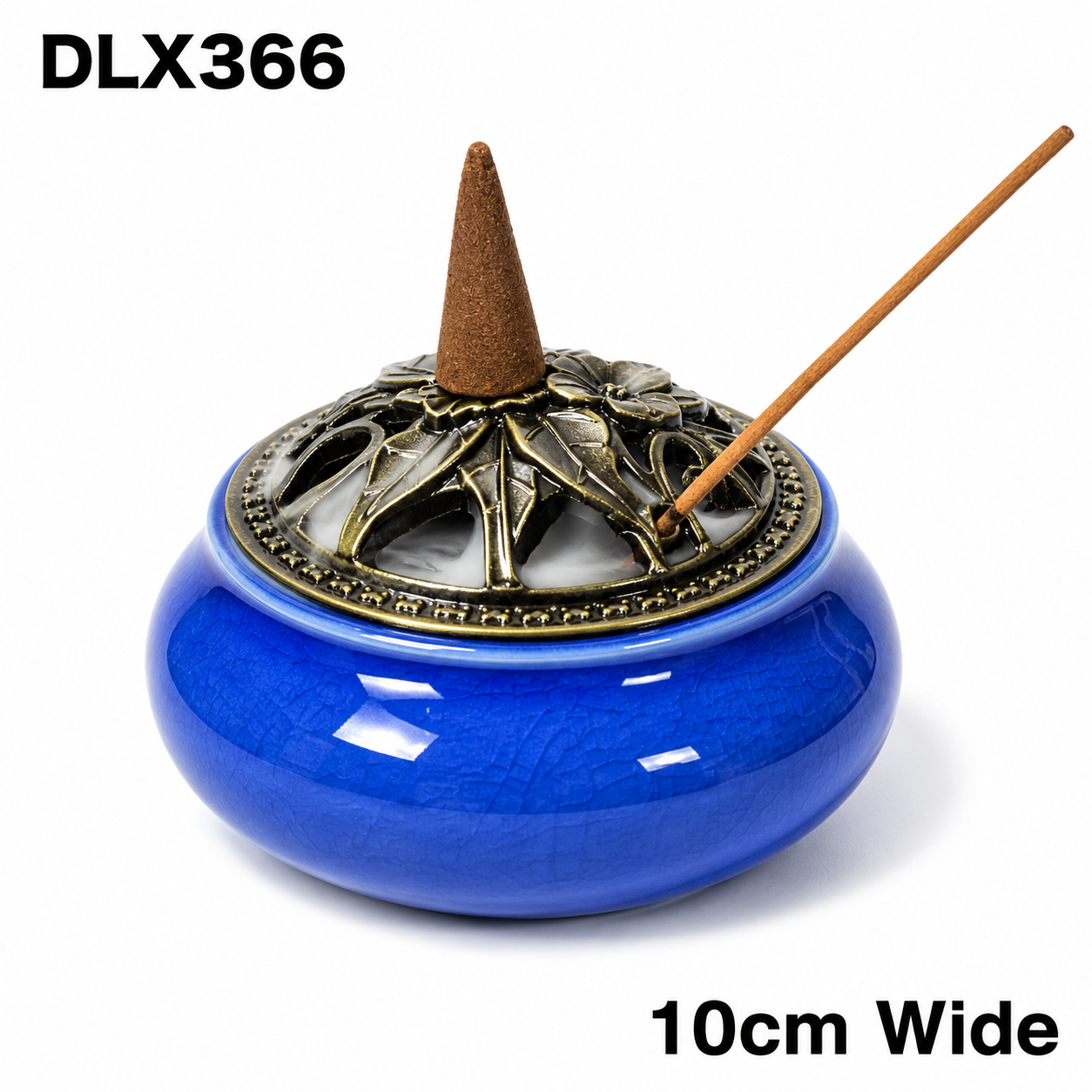 Incense Burner DLX366 Mix 4 Colour available from Brown Bear Brisbane