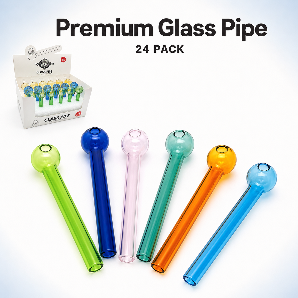 Pipe Glass BP14 Multi Colour available from Brown Bear Brisbane