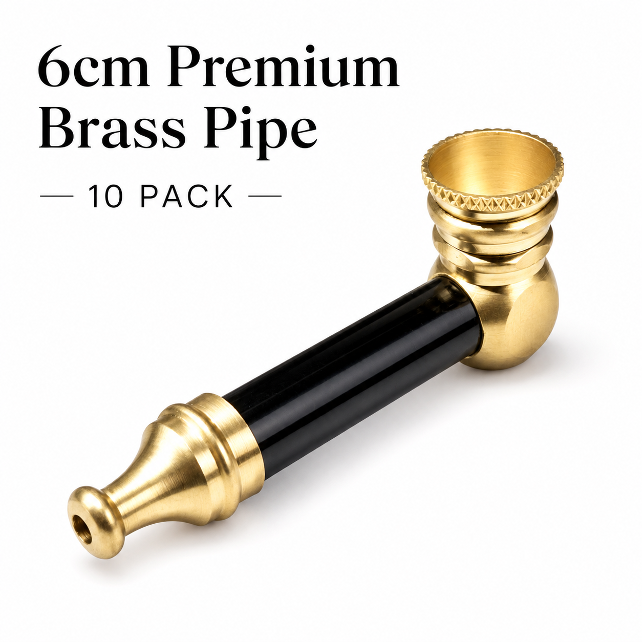 Pipe Metal Brass 6cm available from Brown Bear Brisbane