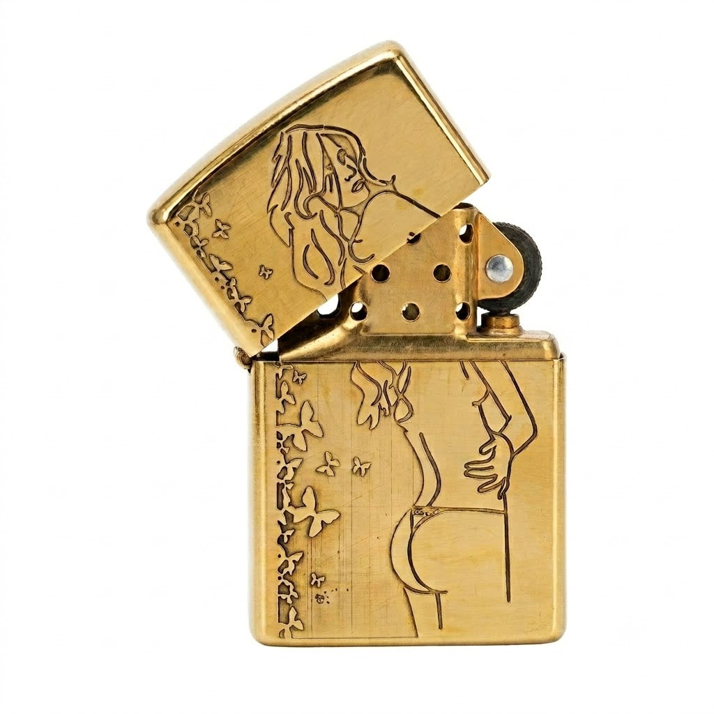 Lighter Chief Oil CF1320YT Hot Girl Gold available from Brown Bear Brisbane