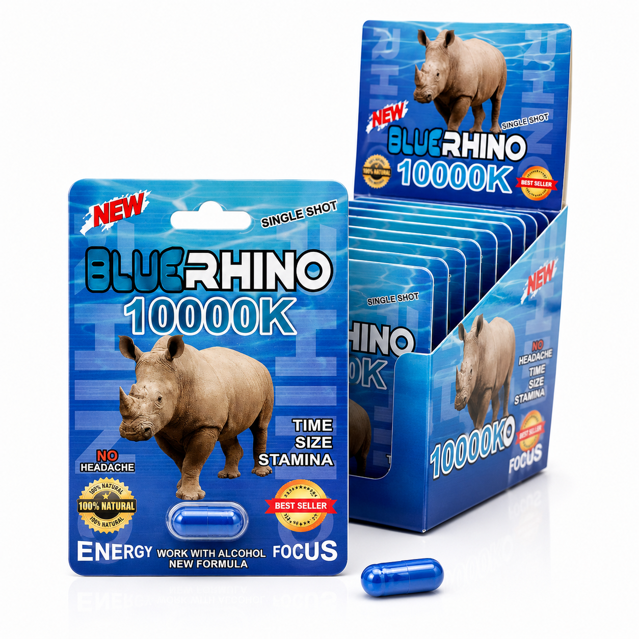 Honey Rhino Blue Capsule available from Brown Bear Brisbane