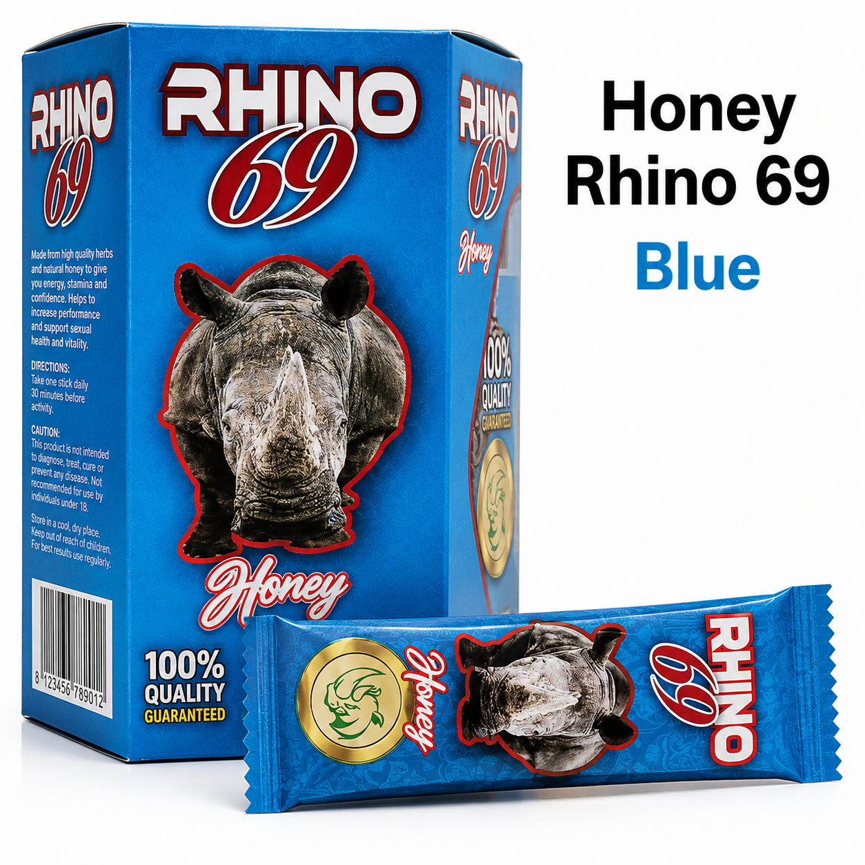 Honey Rhino Blue Capsule — product view 3 | Brown Bear Brisbane