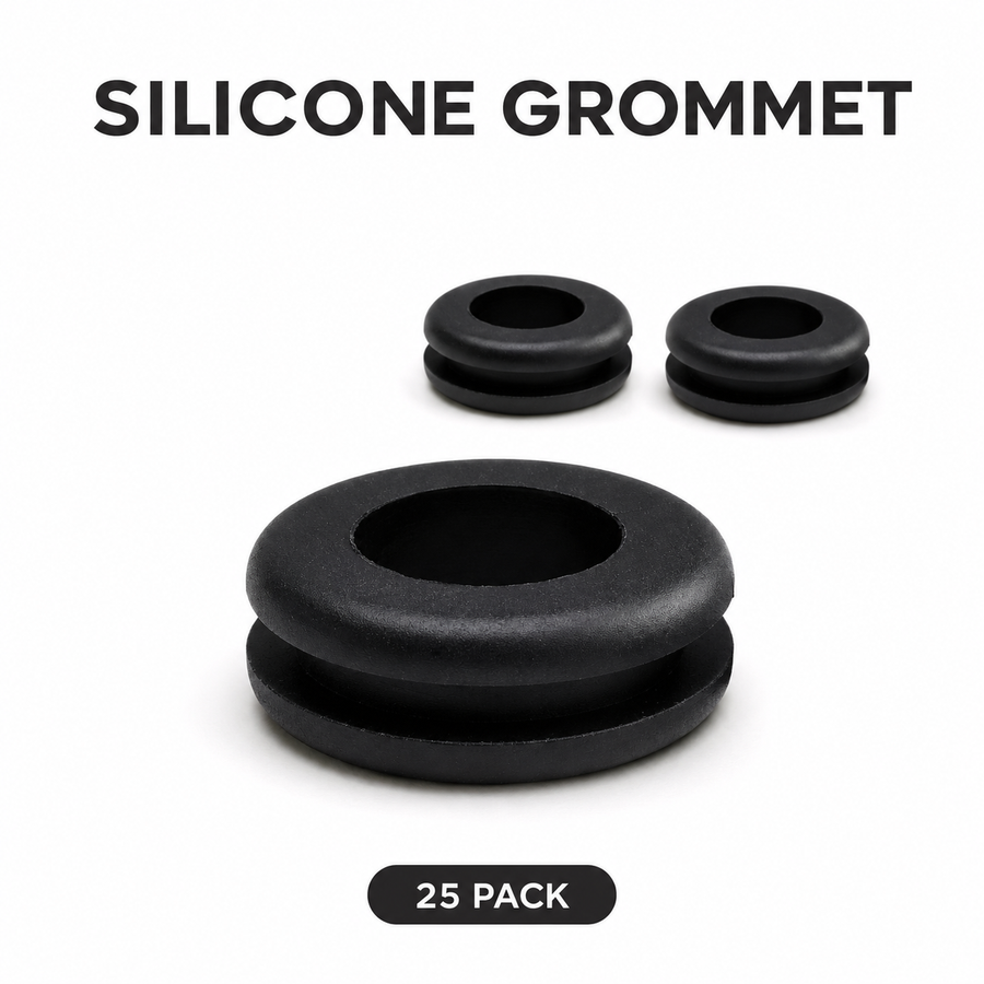 Pipe Silicone Black Grommet available from Brown Bear Brisbane