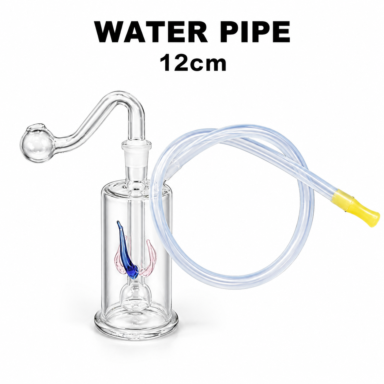 Water Pipe SP6 with Silicone Pipe 12cm available from Brown Bear Brisbane
