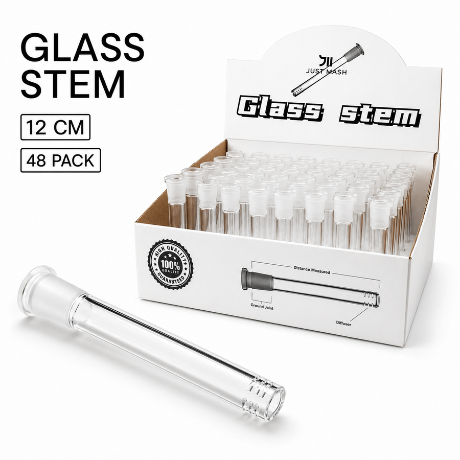 Stem Glass Stem12 18mm Socket 12cm available from Brown Bear Brisbane