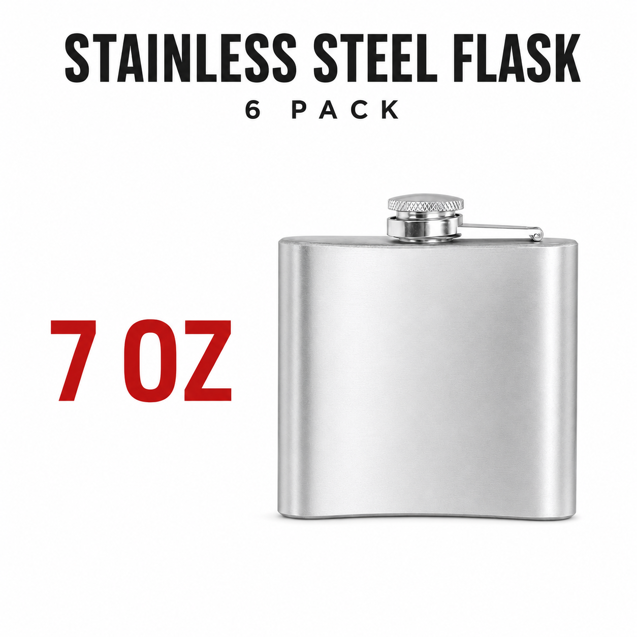 Gift Flask GT-TZ5 Silver 7oz Gift Box available from Brown Bear Brisbane