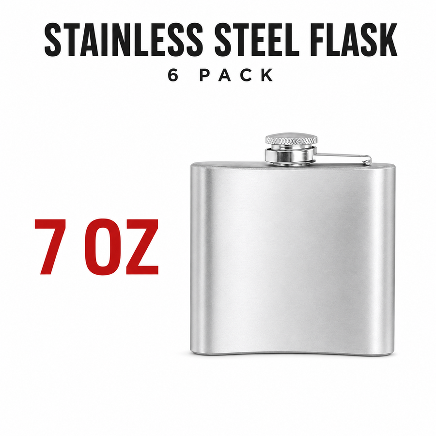 Gift Flask GT-TZ5 Silver 7oz Gift Box available from Brown Bear Brisbane
