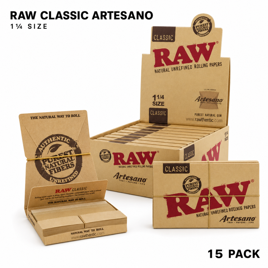 Raw Classic 1 1/4 Artesano available from Brown Bear Brisbane
